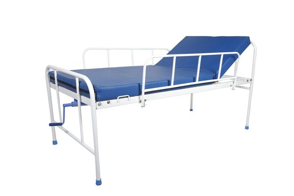 Semi Fowler Hospital Bed with Metal Railings (Standard, with Mattress) MANNHEAL