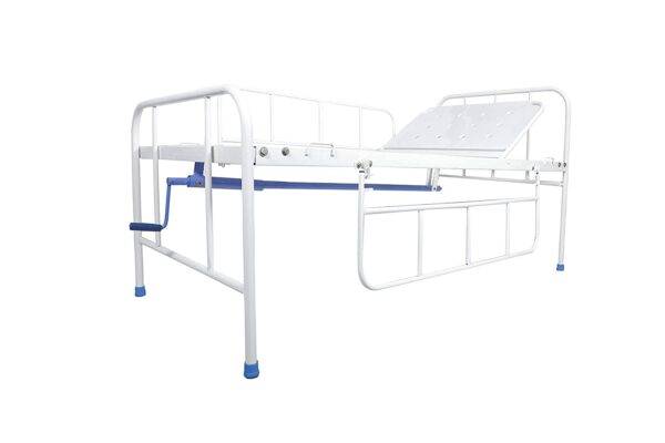 Semi Fowler Hospital Bed with Metal Railings (Standard, with Mattress) MANNHEAL