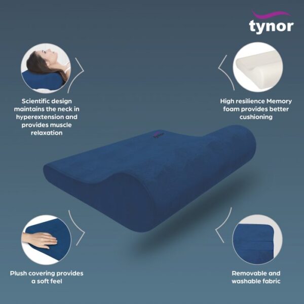 Tynor Cervical Pillow Regular Memory Foam