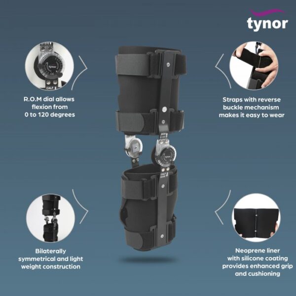 Tynor R.O.M Knee Brace 22″