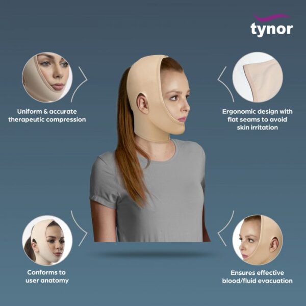 Tynor compression Garment Face Open Hood