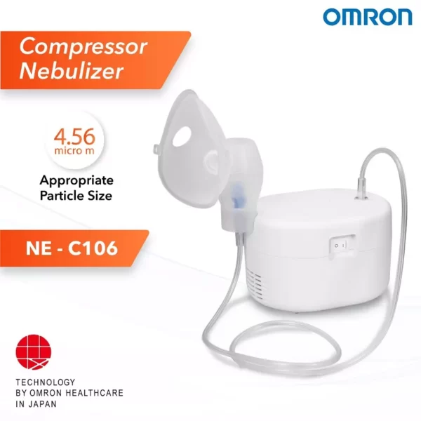 Omron NE-C106 0.3ml/min Compressor Nebulizer (White)